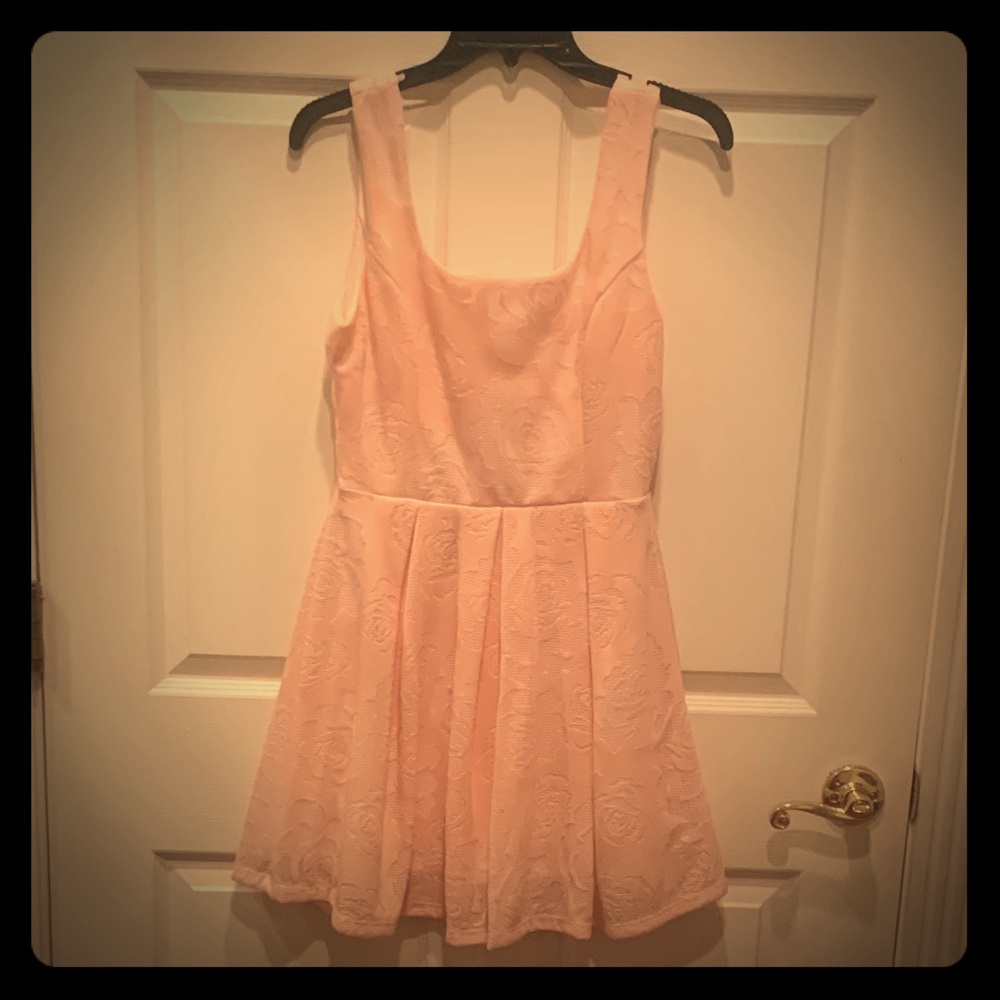 Pink floral patterned dress